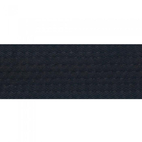 BOLD LOOK MERROWED END - SOLID COLOR BELTS-BLACK-1